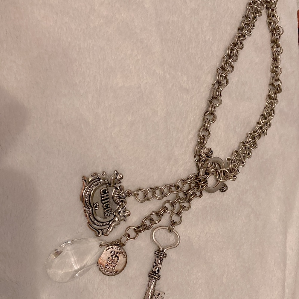 Chico's Silver Charm Pendant Necklace - Picture 7 of 11